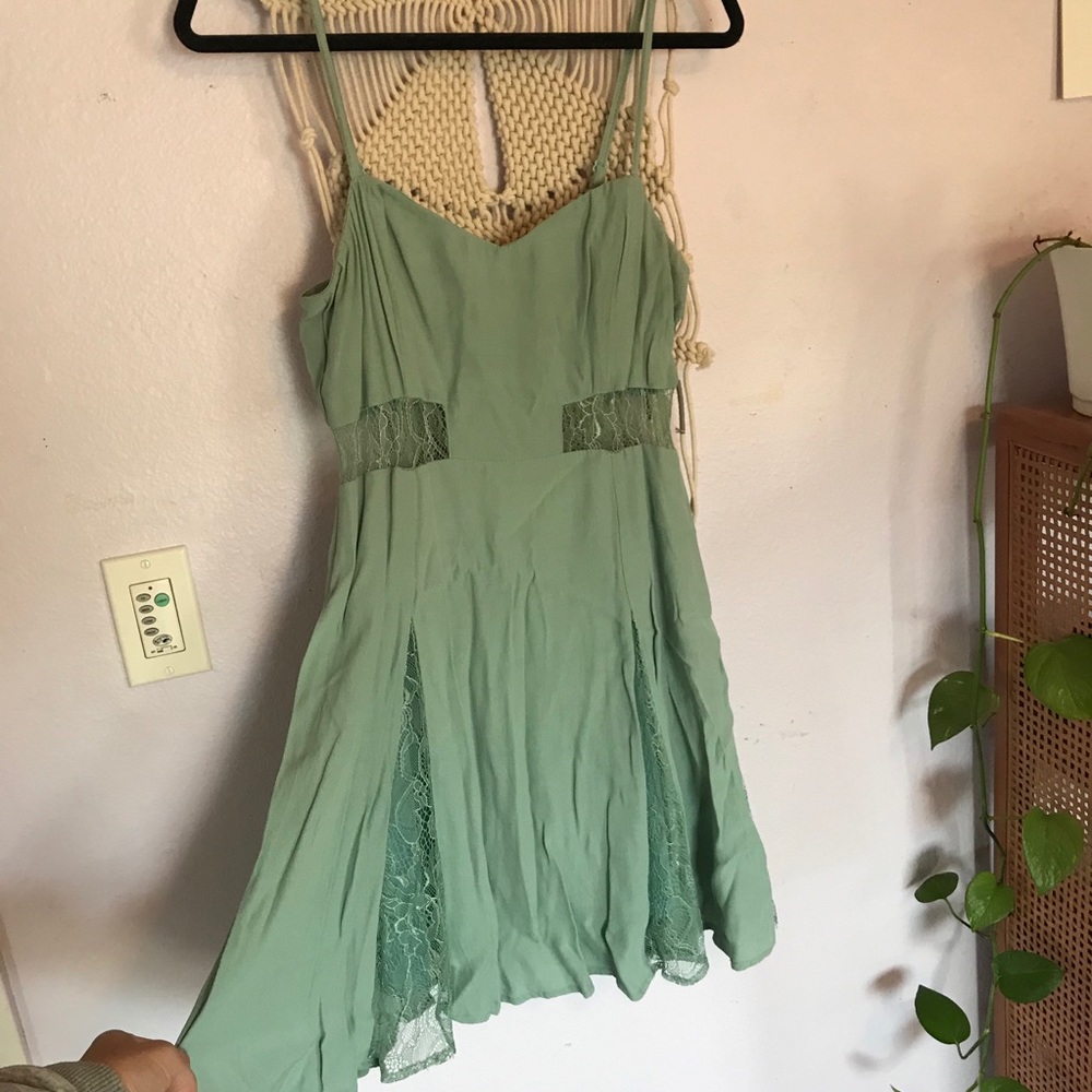 Lush Green Mini Dress